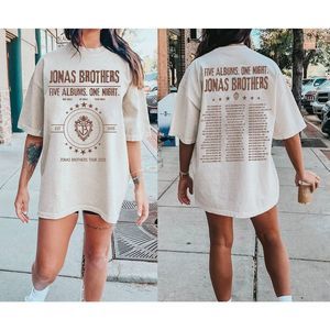 Jonas Brothers 2 Sided T Shirt Jonas Brothers Tour